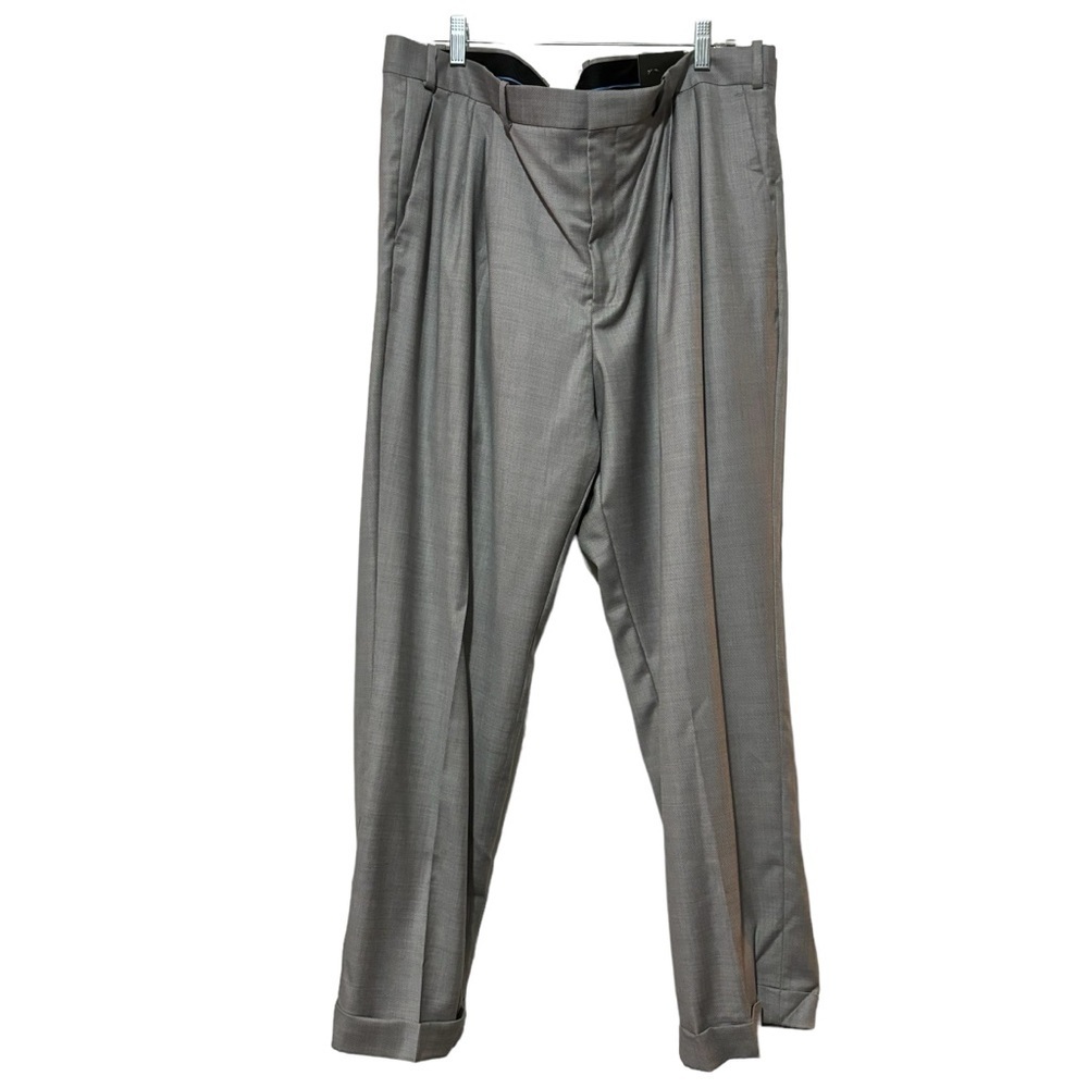 NWT Tricots St Raphael Pleated Front Trouser Dress Pants 100% Wool Size 40x30